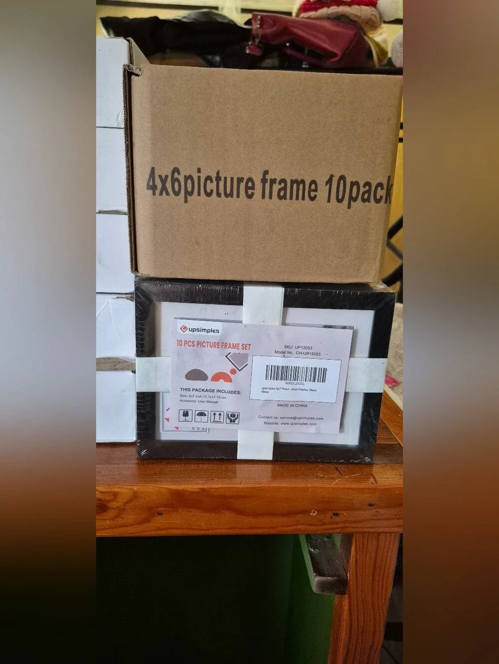 20 TOTAL.Black 5x7 Picture Frame 10 Pack - 10 Pack Of 4x6 NEW.